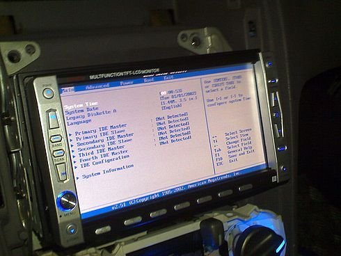 Компьютер в ВАЗ 2109, установленный собственноручно